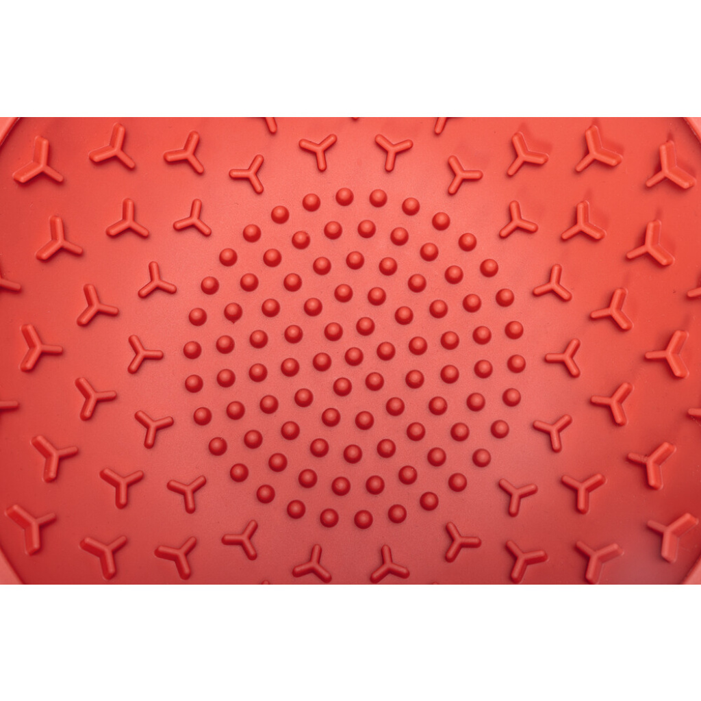 Beeztees Lick Silikon Yavru Köpek Mama Yeme Oyuncağı 19cm (Kırmızı)