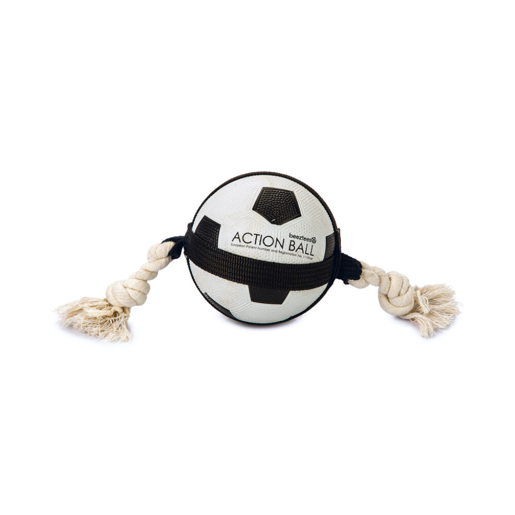 Beeztees İpli Futbol Topu Köpek Oyuncağı 12,5cm