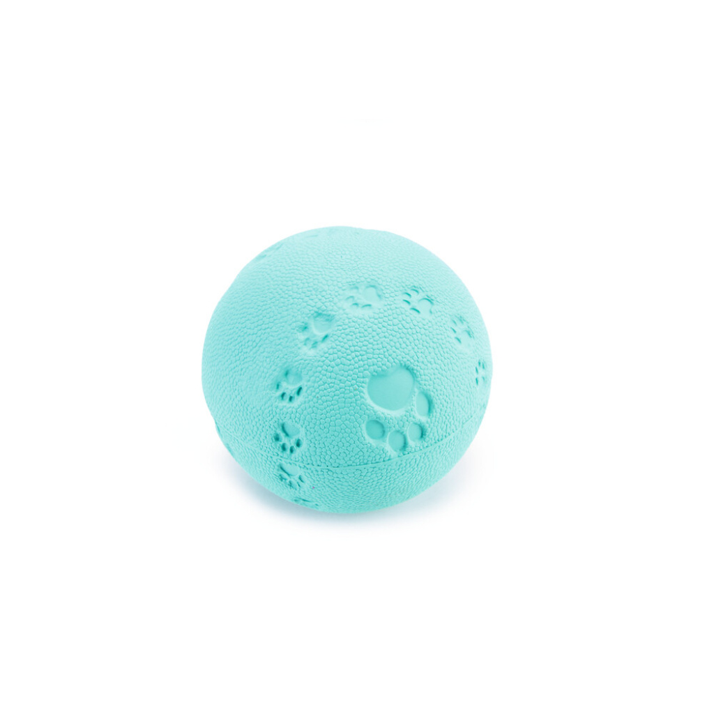 Beeztees Kauçuk Sesli Top Köpek Oyuncağı 7,5cm (Turkuaz)