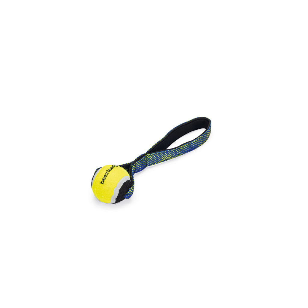 Beeztees Tutamaçlı Tenis Topu Yüzen Köpek Oyuncağı 25,5x6,3x6,3cm (Sarı)