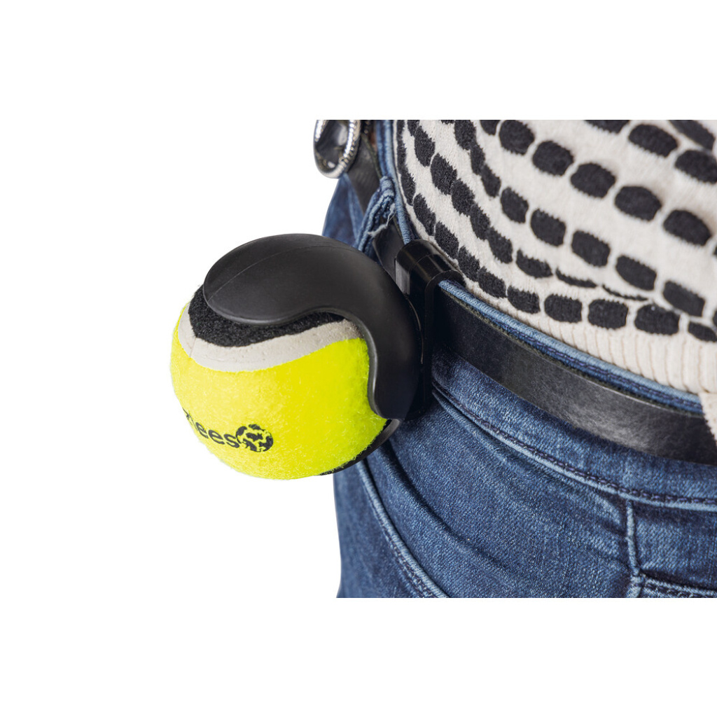 Beeztees Fetch Tutma Aparatlı Tenis Topu Köpek Oyuncağı 8x6,5x6,5cm (Sarı)