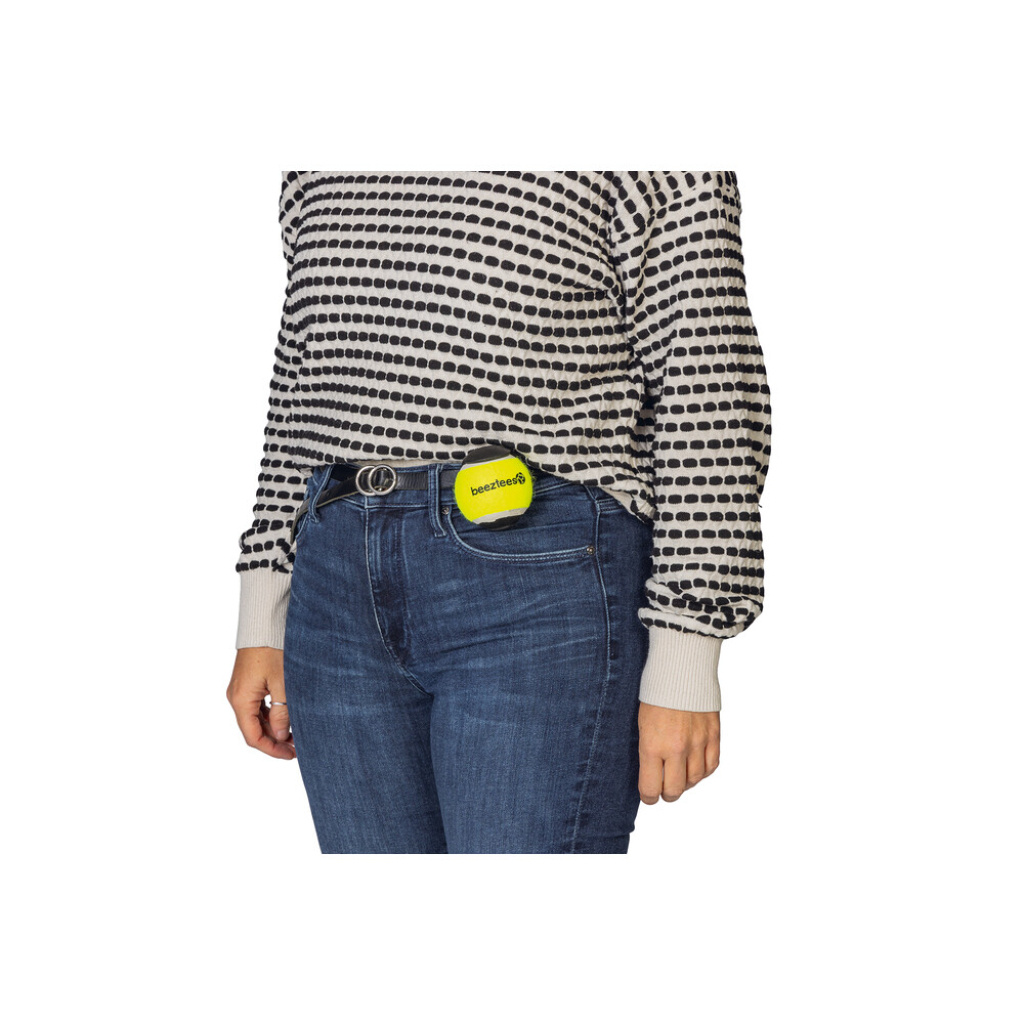 Beeztees Fetch Tutma Aparatlı Tenis Topu Köpek Oyuncağı 8x6,5x6,5cm (Sarı)