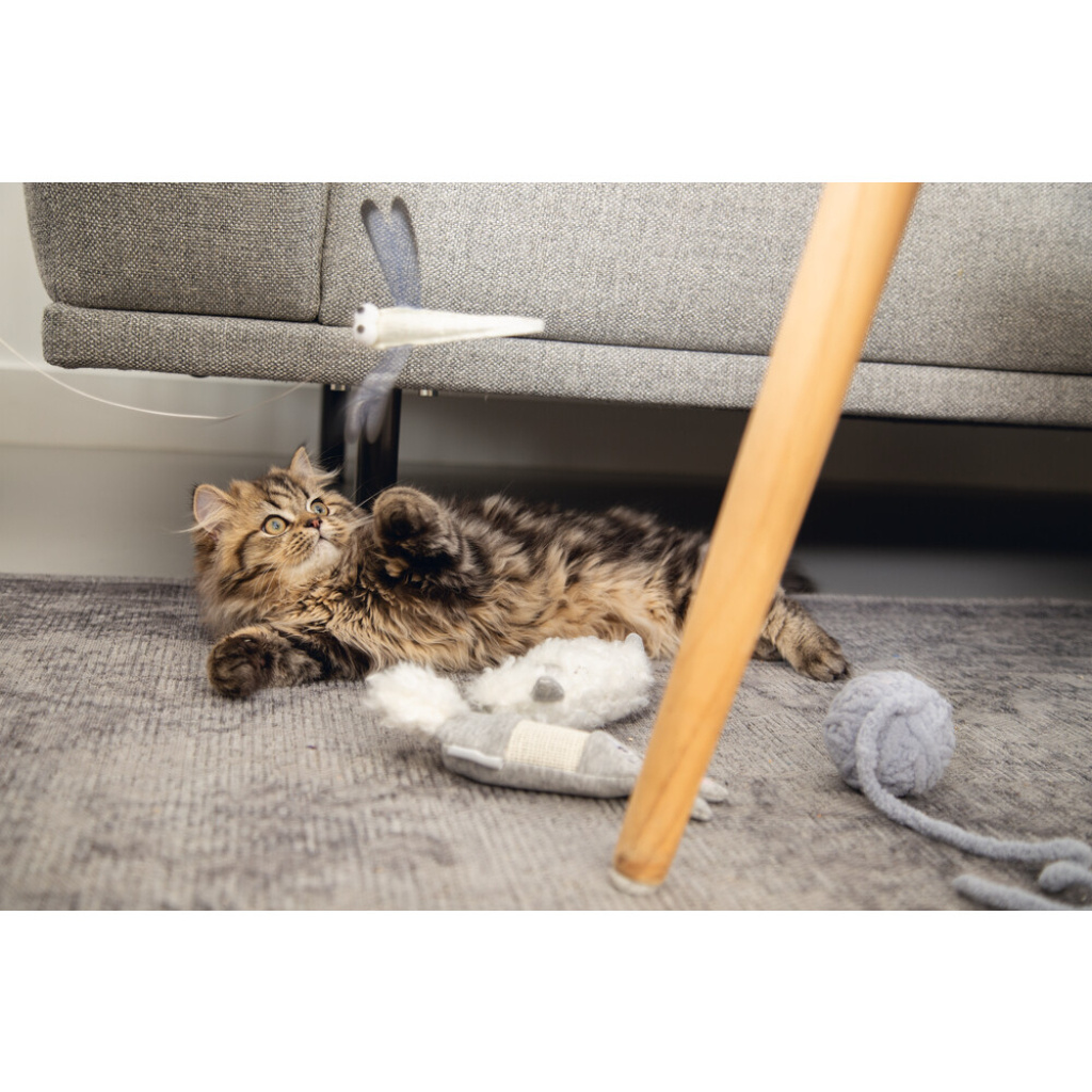 Beeztees Isar Yün Kuyruklu Top Yavru Kedi Oyuncağı 6,5cm