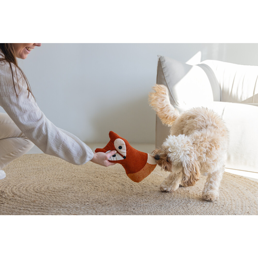 Beeztees Dbl Peluş Tilki Sesli Köpek Oyuncağı 25,5cm (Turuncu)