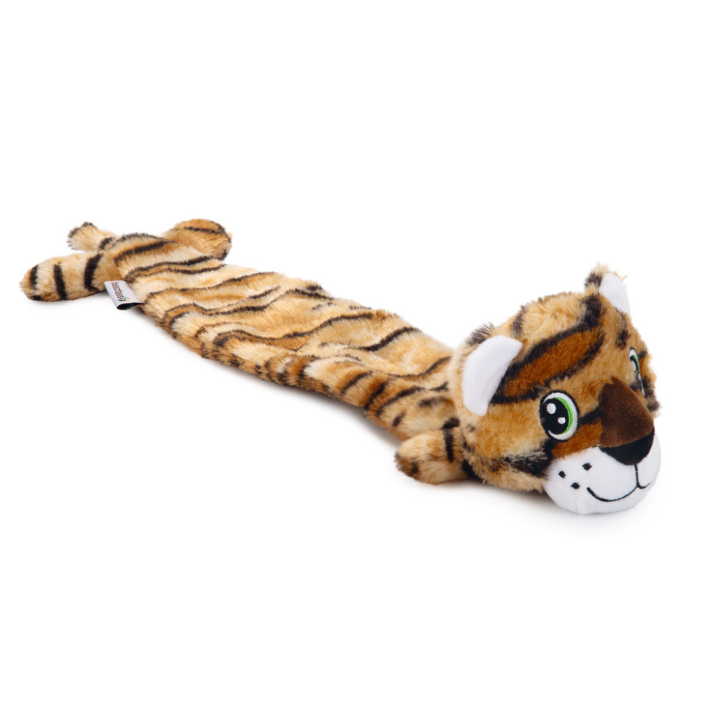 Beeztees Peluş Kaplan Sesli Köpek Oyuncağı 53x10x5cm (Kahverengi)