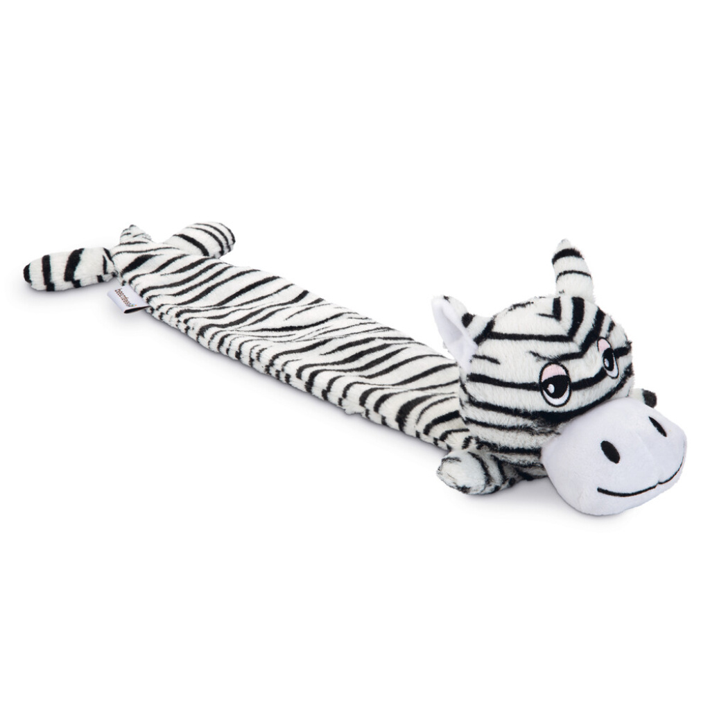 Beeztees Peluş Zebra Sesli Köpek Oyuncağı 53x10x5cm (Siyah)