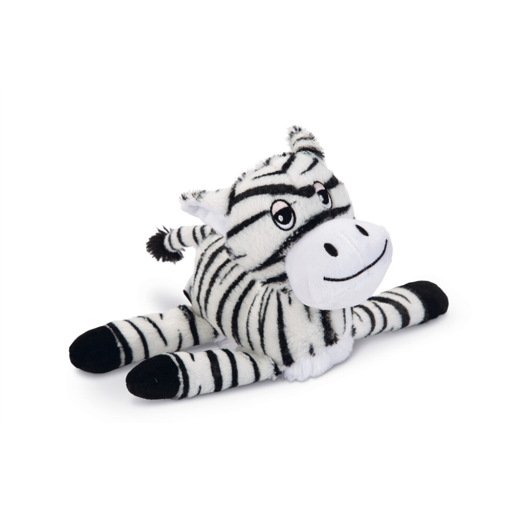 Beeztees Zappy Peluş Zebra Sesli Köpek Oyuncağı 25x17x10cm (Siyah)
