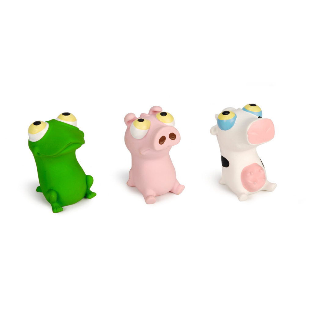 Beeztees Lateks Hayvanlar Sesli Köpek Oyuncağı 11,5x7x8cm