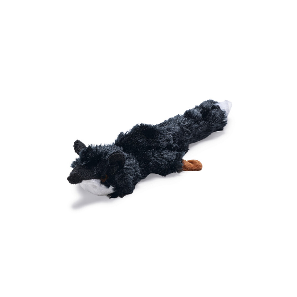 Beeztees Flatino Peluş Tilki Sesli Köpek Oyuncağı 30x13x2,5cm (Siyah)