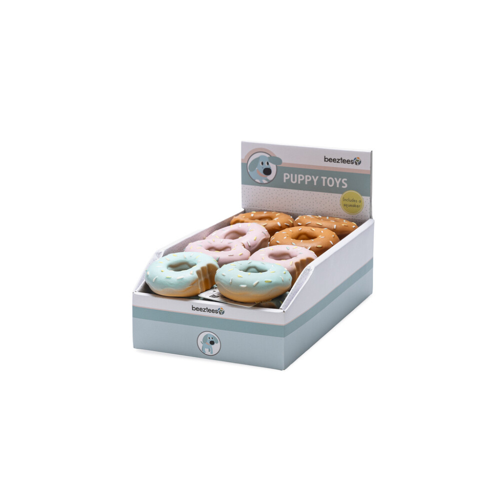 Beeztees Jum Lateks Donut Sesli Köpek Oyuncağı 7x7x3cm
