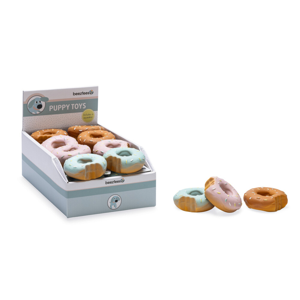 Beeztees Jum Lateks Donut Sesli Köpek Oyuncağı 7x7x3cm