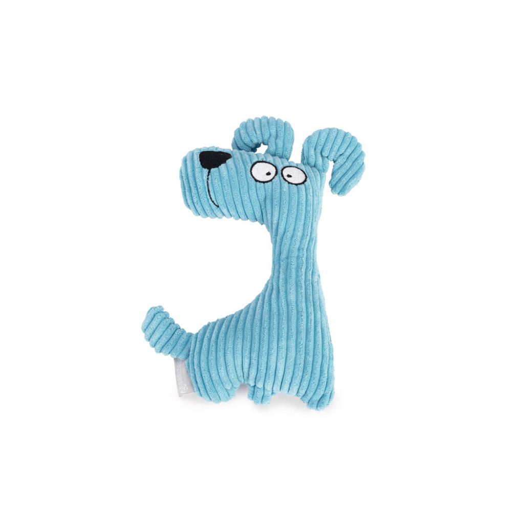 Beeztees Luz Kadife Köpek Sesli Köpek Oyuncağı 23x14x4cm (Mavi)