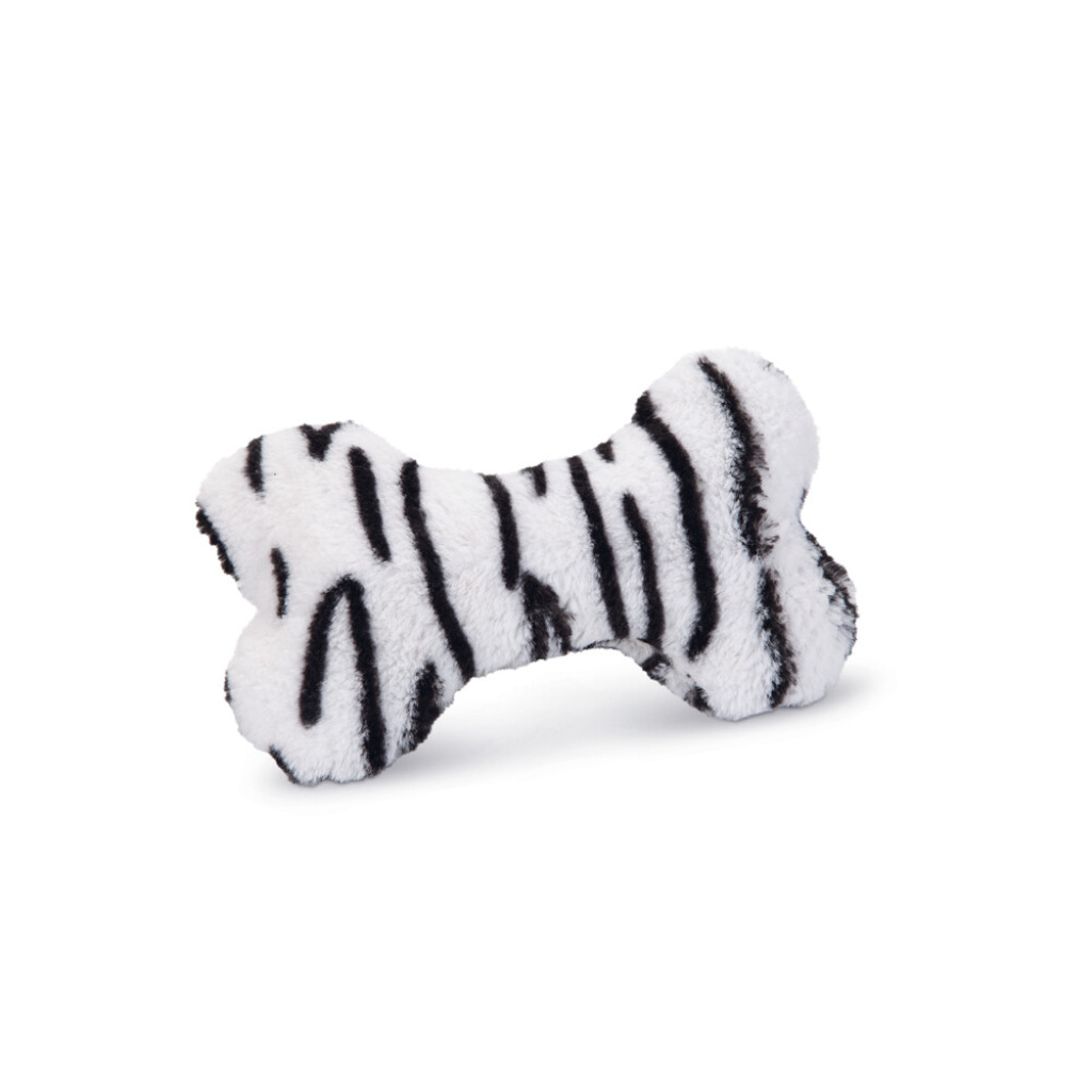 Beeztees Myca Peluş Kemik Sesli Köpek Oyuncağı 18x13x3cm (Beyaz)