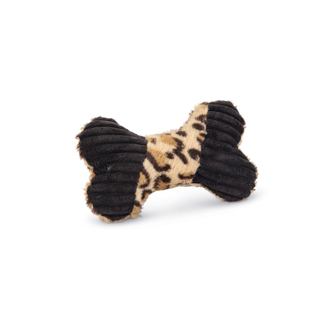 Beeztees Yari Peluş Kemik Sesli Köpek Oyuncağı 18x13x3cm (Kahverengi)
