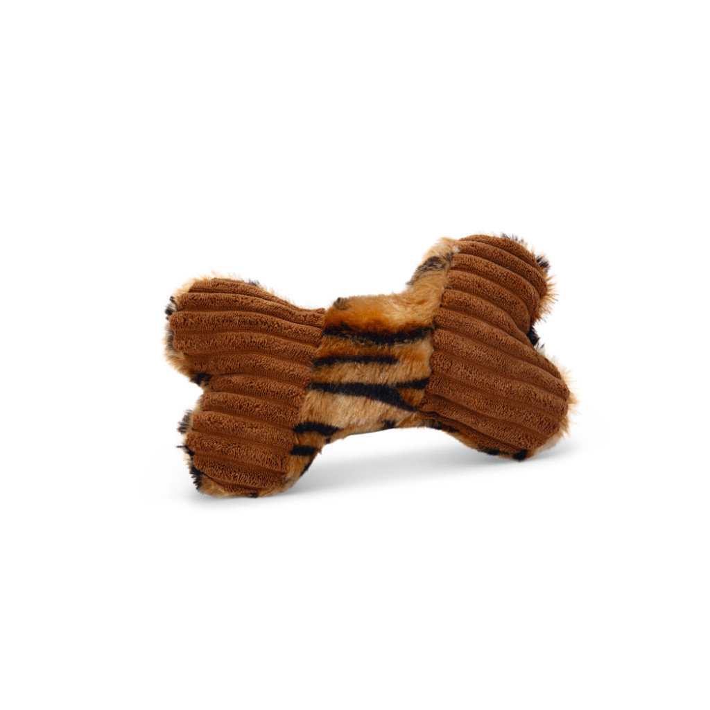 Beeztees Dexi Peluş Kemik Sesli Köpek Oyuncağı 18x13x3cm (Kahverengi)