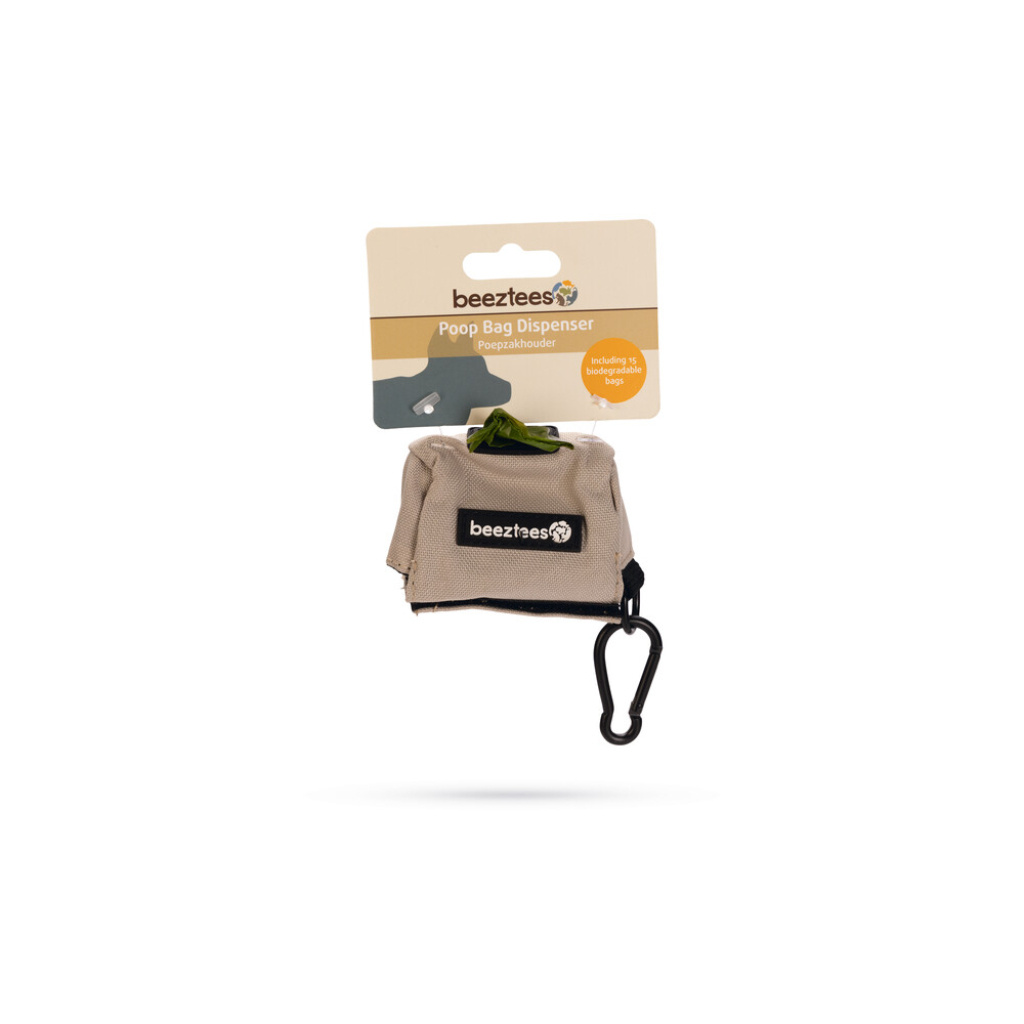 Beeztees Limpa Köpek Dışkı Toplama Poşeti Taşıma Çantası 7,5x3,5x4cm (Gri)