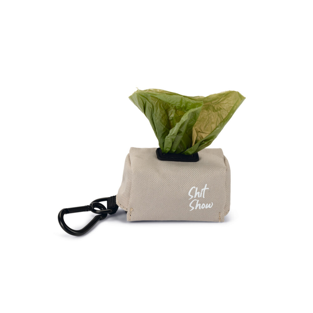 Beeztees Limpa Köpek Dışkı Toplama Poşeti Taşıma Çantası 7,5x3,5x4cm (Gri)