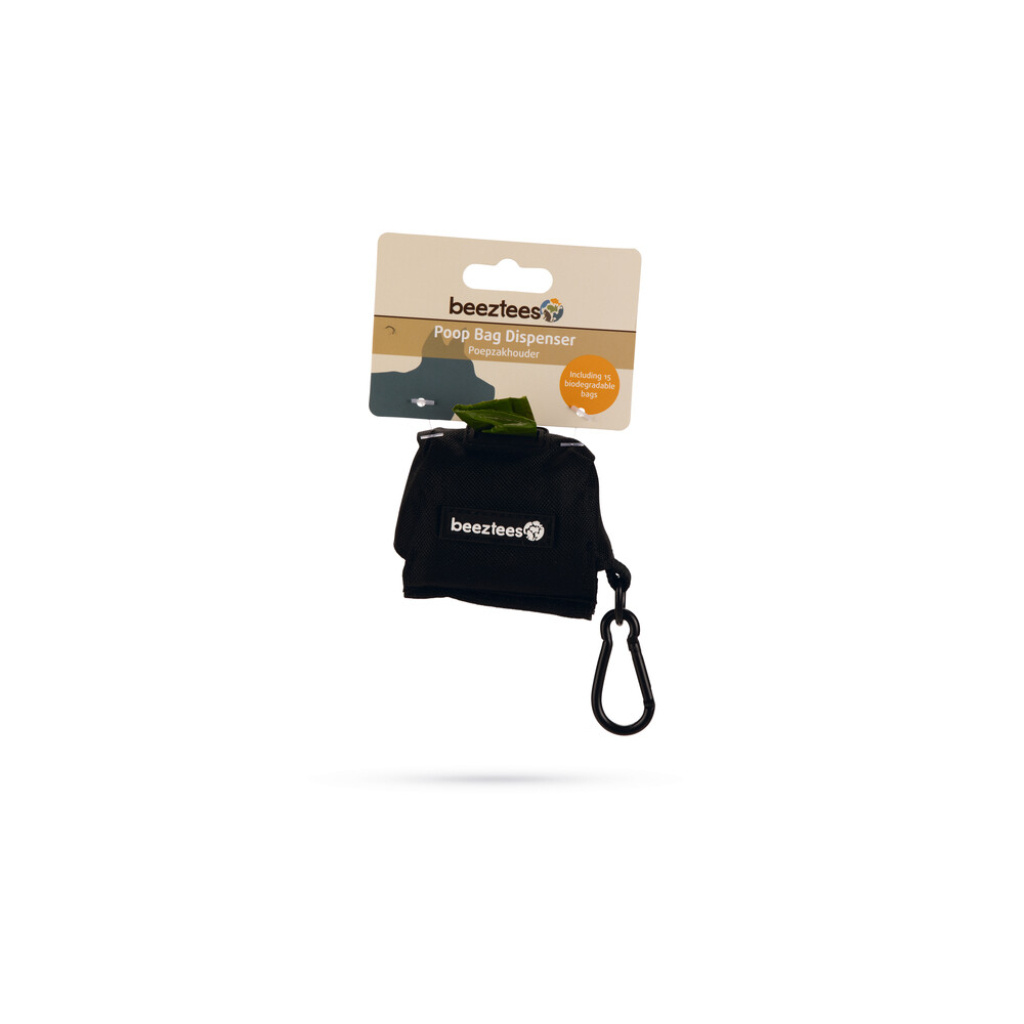 Beeztees Limpa Köpek Dışkı Toplama Poşeti Taşıma Çantası 7,5x3,5x4cm (Siyah)