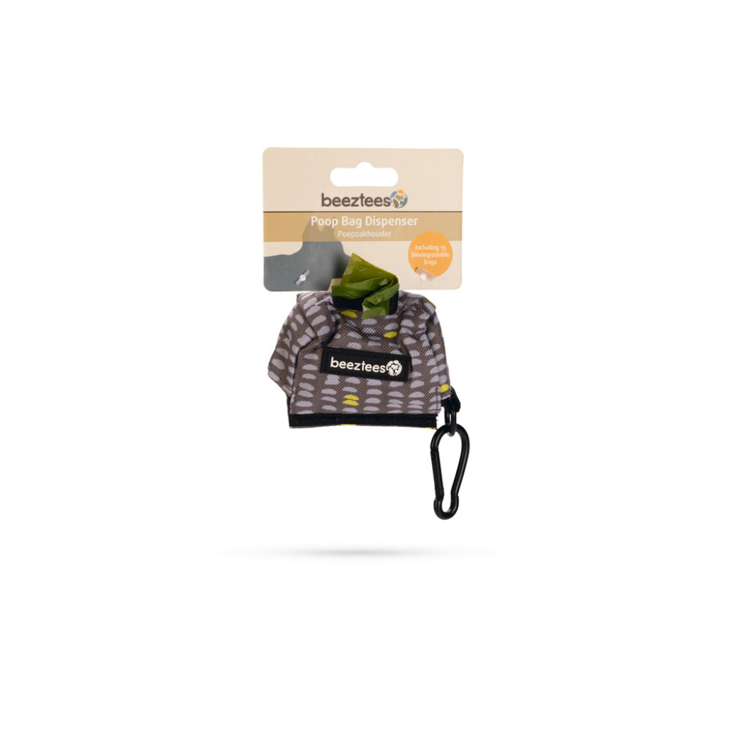 Beeztees Movi Köpek Dışkı Toplama Poşeti Taşıma Çantası 7,5x3,5x4cm (Gri)