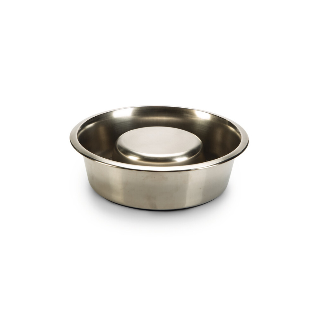 Beeztees Paslanmaz Çelik Yavaş Besleme Köpek Mama Kabı 20cm