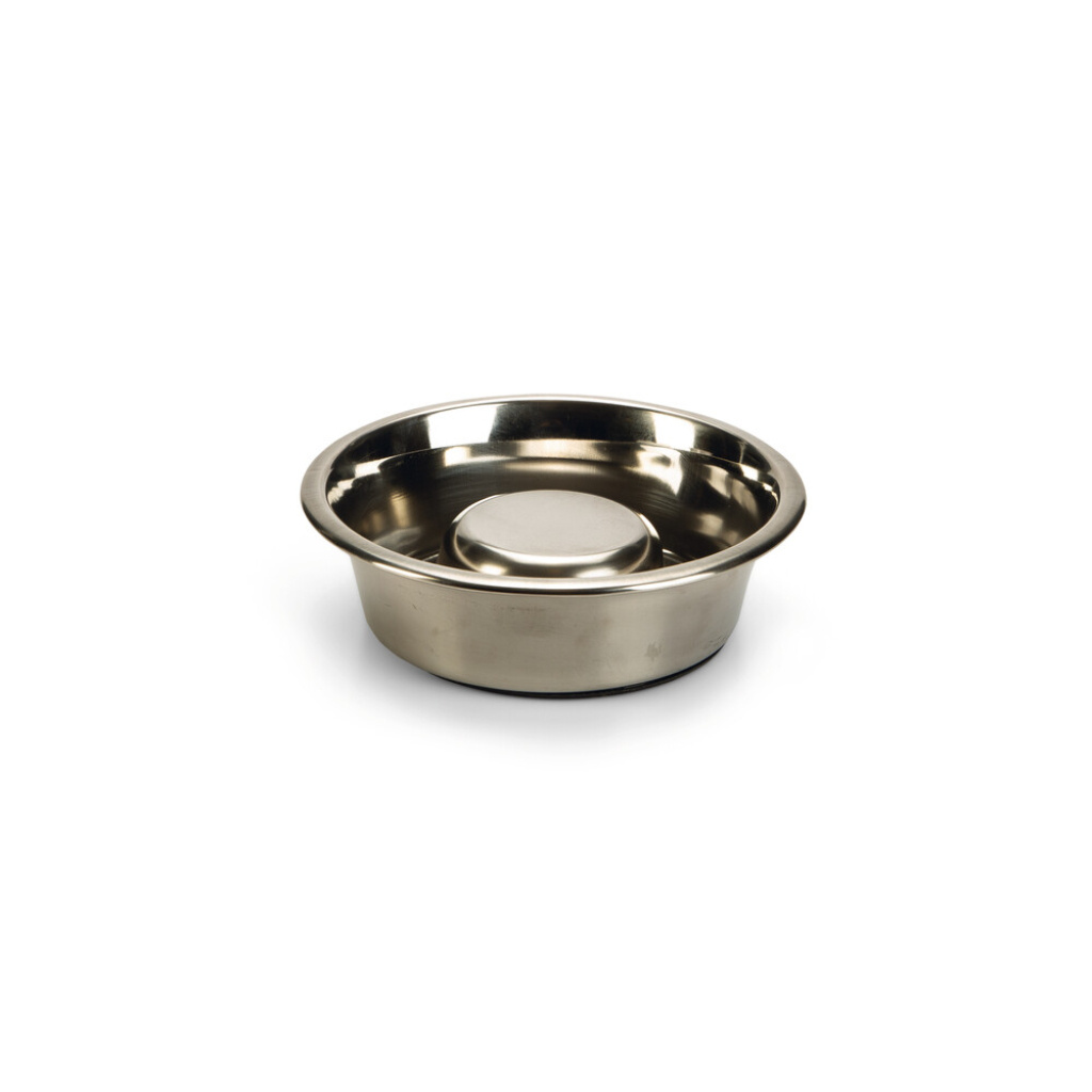 Beeztees Paslanmaz Çelik Yavaş Besleme Köpek Mama Kabı 16cm