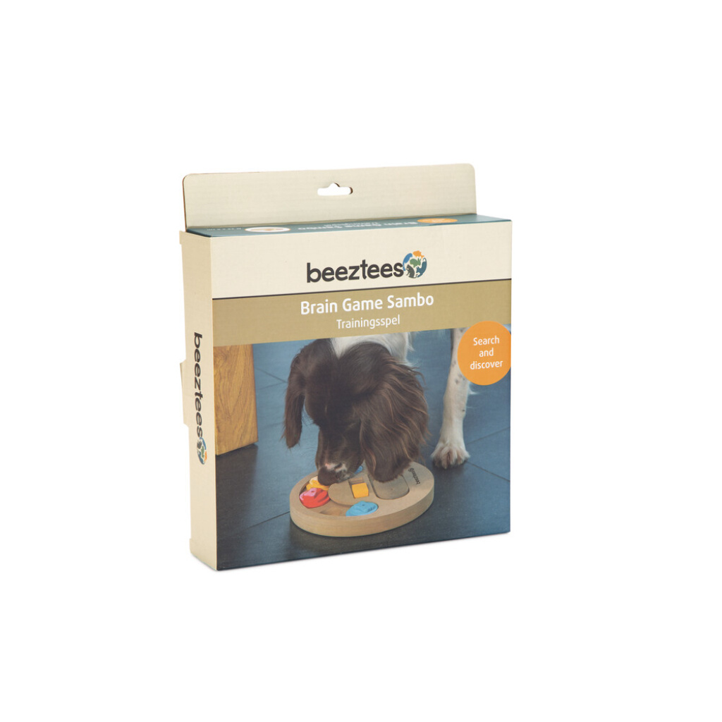 Beeztees Sambo Ahşap Köpek Zeka Geliştirme Oyuncağı 23x23x3cm
