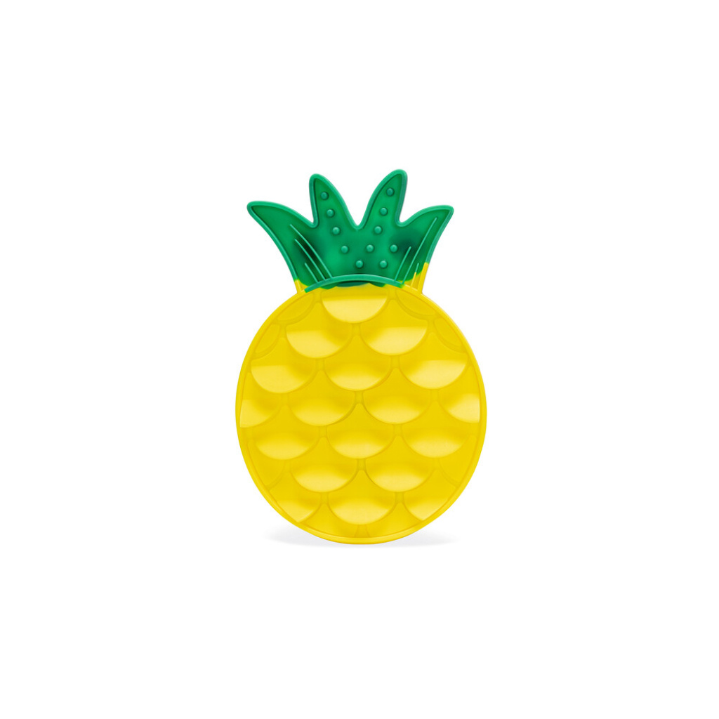 Beeztees Silikon Ananas Yavru Köpek Yaş Mama Yeme Oyuncağı 30x20x3cm (Sarı)