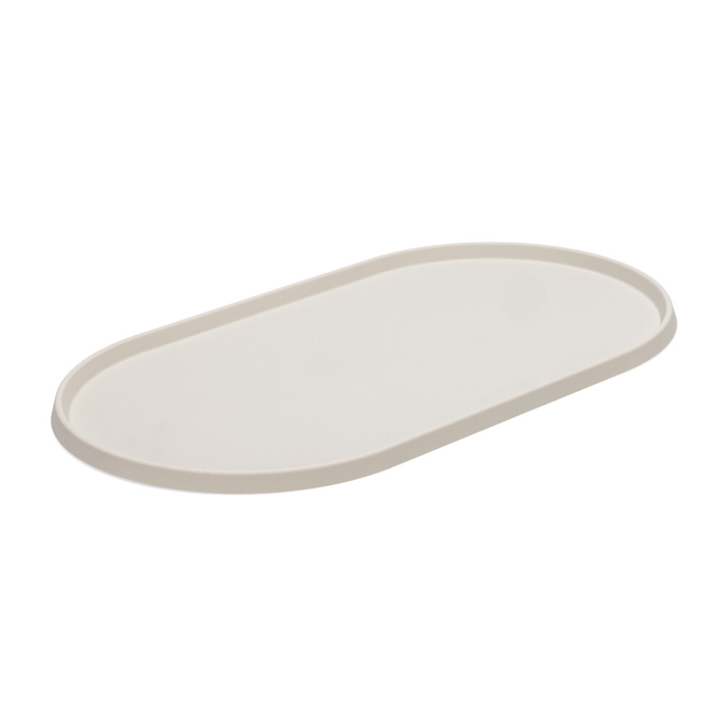 Beeztees Dbl Oona Silikon Kaymaz Mama Su Kabı Servisi 45x25x1,5cm (Bej)