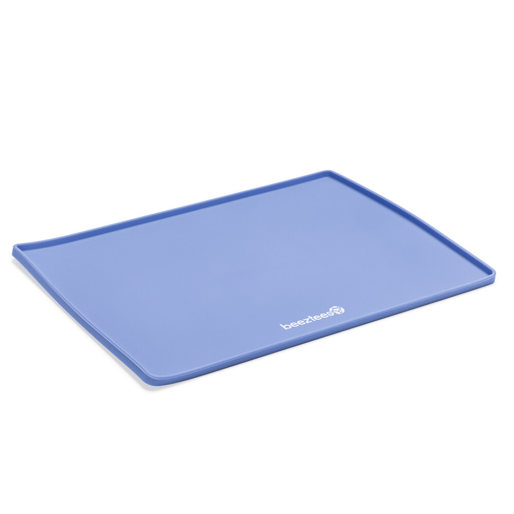 Beeztees Kaymaz Silikon Mama Su Kabı Servisi 40x30cm (Mavi)
