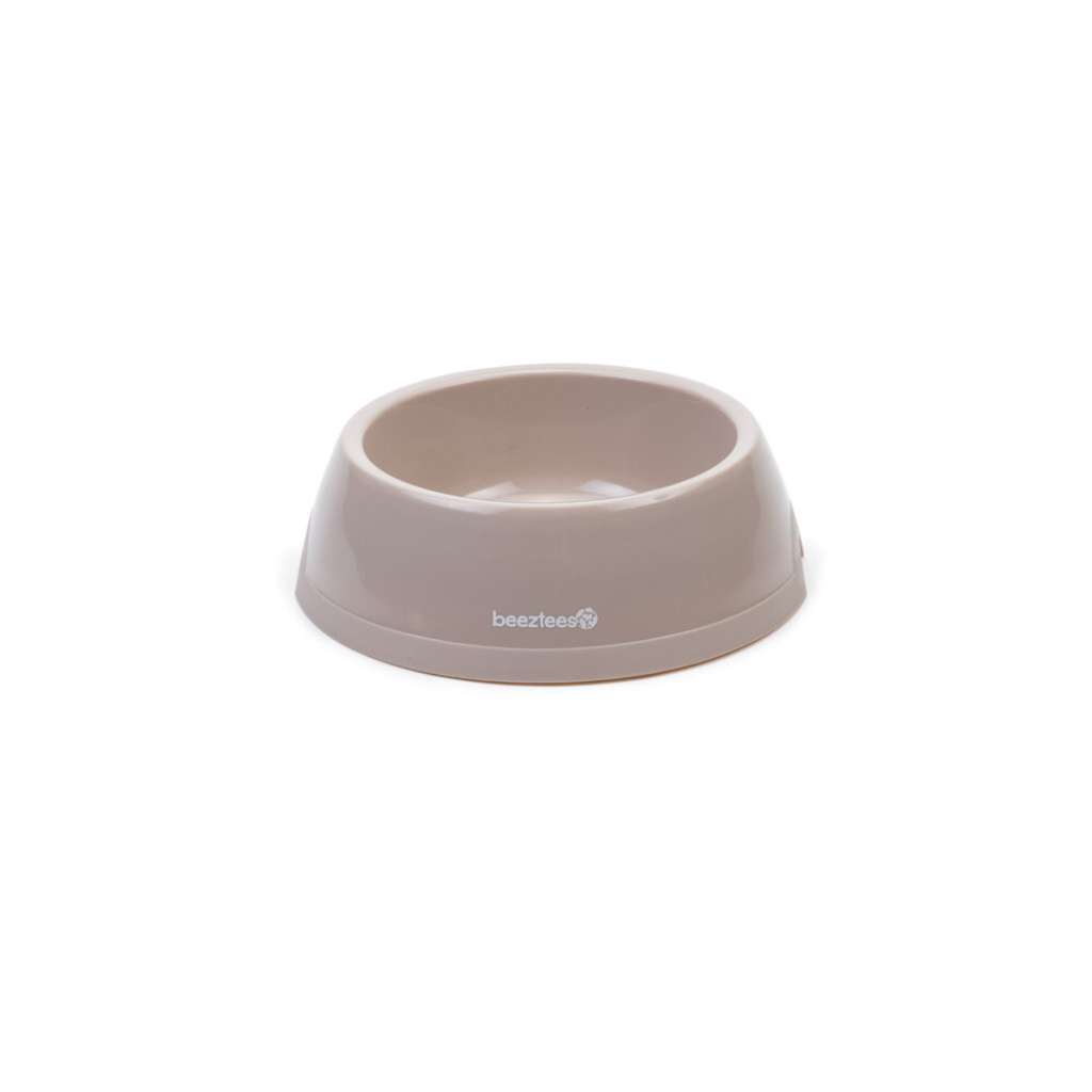 Beeztees Plastik Köpek Mama ve Su Kabı 600ml (Bej)