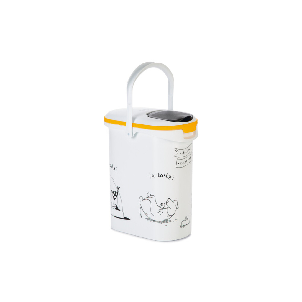 Beeztees Curver Plastik Köpek Mama Saklama Kabı 10lt (Beyaz)