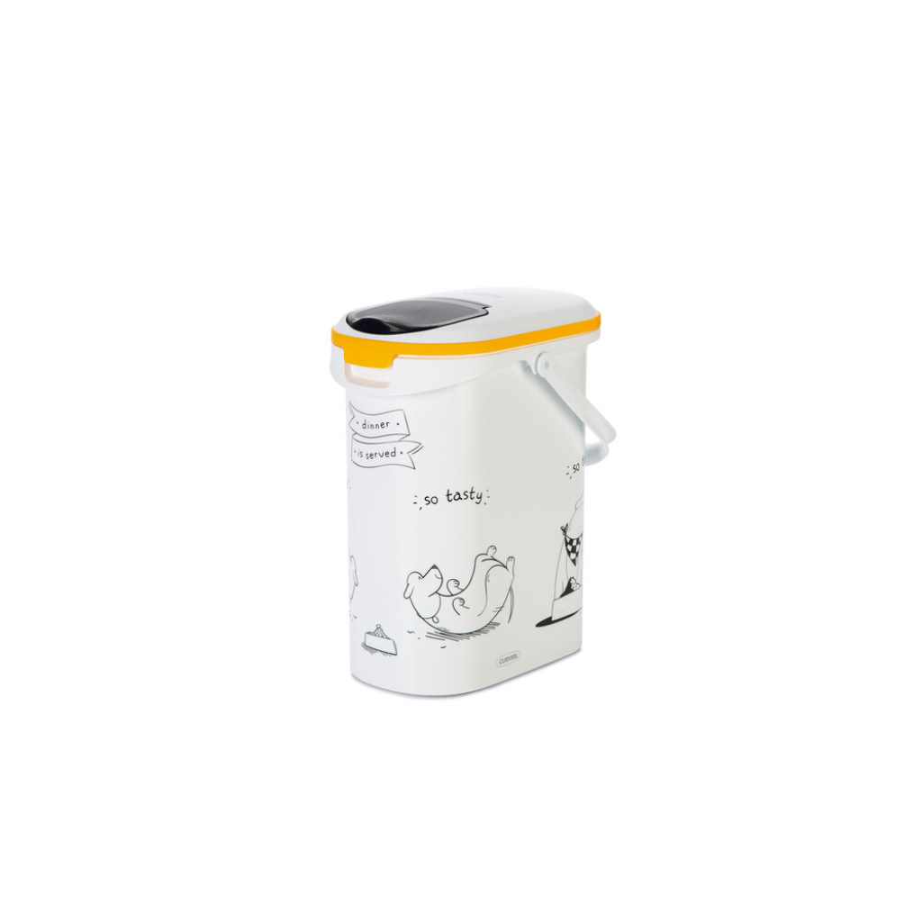 Beeztees Curver Plastik Köpek Mama Saklama Kabı 10lt (Beyaz)