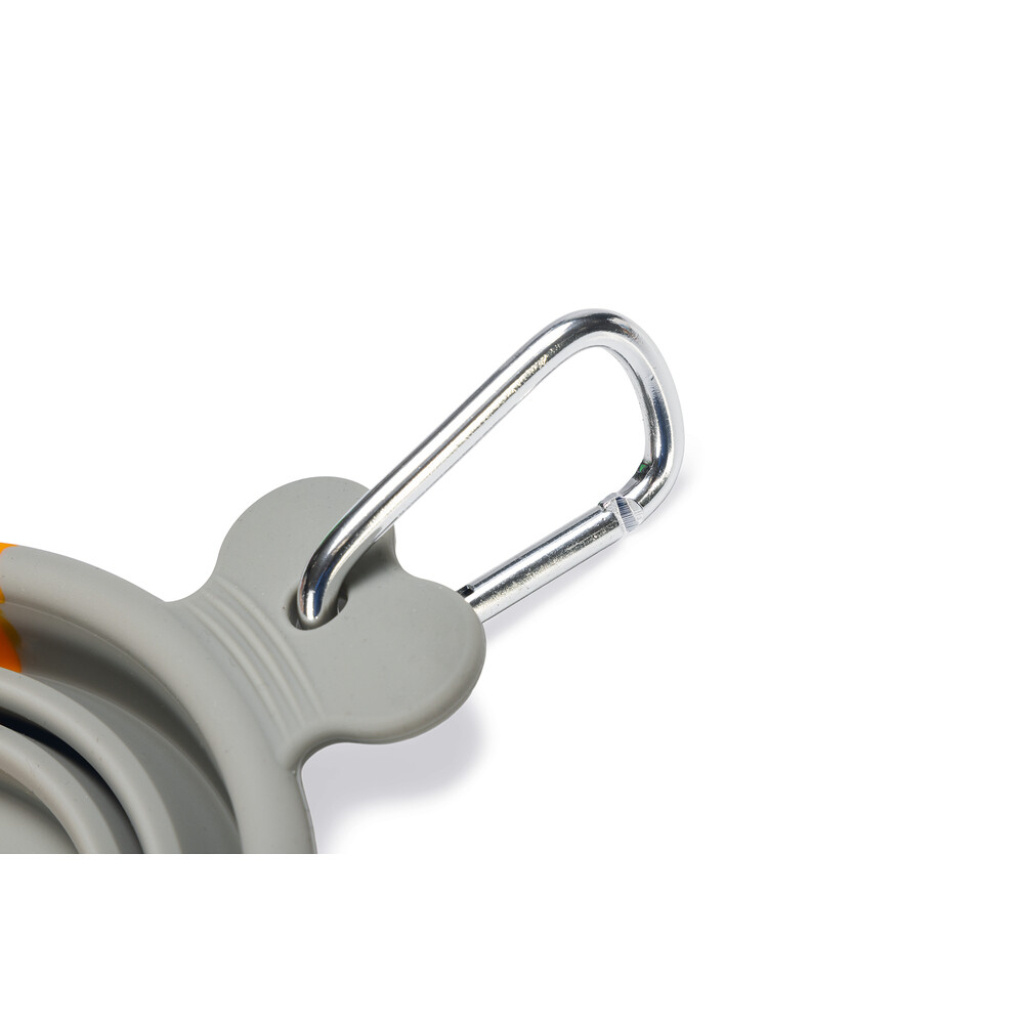 Beeztees Rua Silikon Teleskopik Köpek Mama ve Su Kabı 750ml (Turuncu)