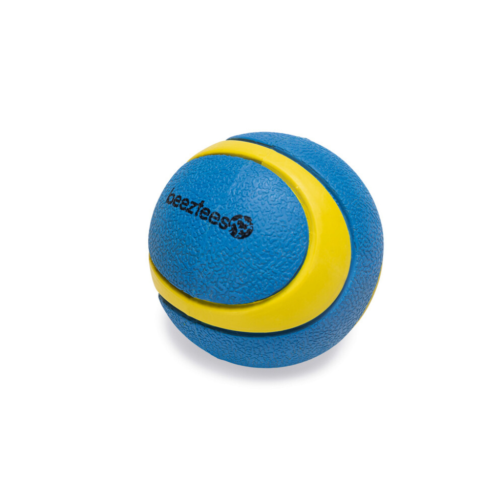 Beeztees Kauçuk Yüzen Tenis Topu Köpek Oyuncağı 6,3cm (Mavi-Sarı)