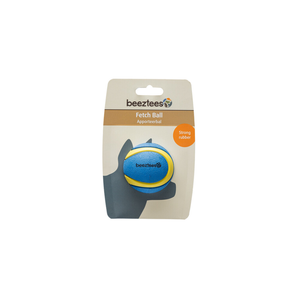Beeztees Kauçuk Yüzen Tenis Topu Köpek Oyuncağı 6,3cm (Mavi-Sarı)