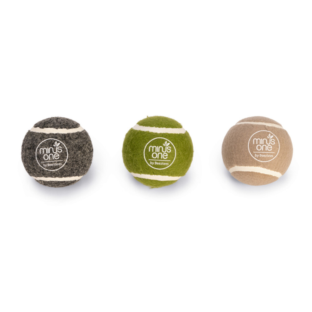 Beeztees 3'lü Kauçuk Tenis Topu Köpek Oyuncağı 6,3cm (Karışık Renkli)