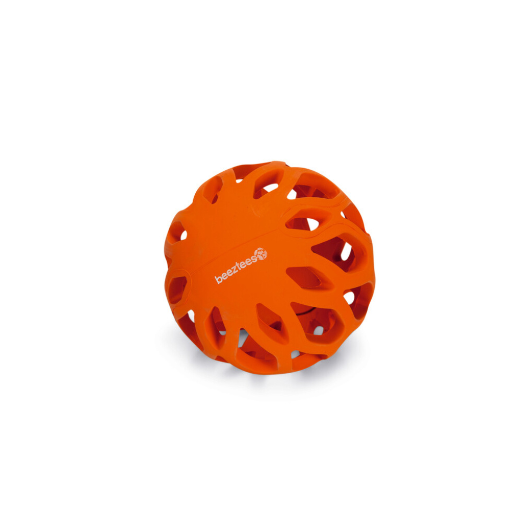 Beeztees Koko Kauçuk Delikli Top Köpek Oyuncağı 11cm (Turuncu)