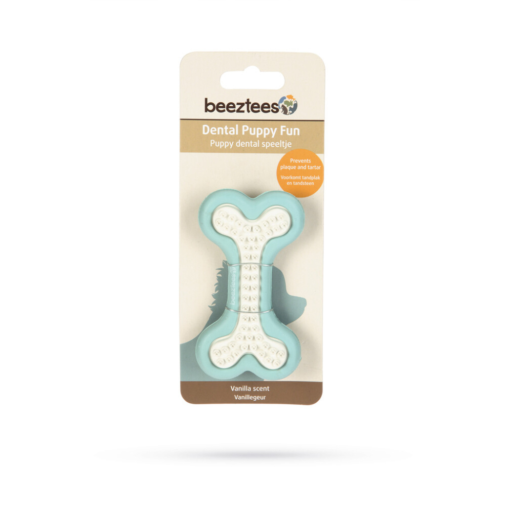 Beeztees Petito Kauçuk Kemik Yavru Köpek Diş Oyuncağı 10cm (Yeşil)