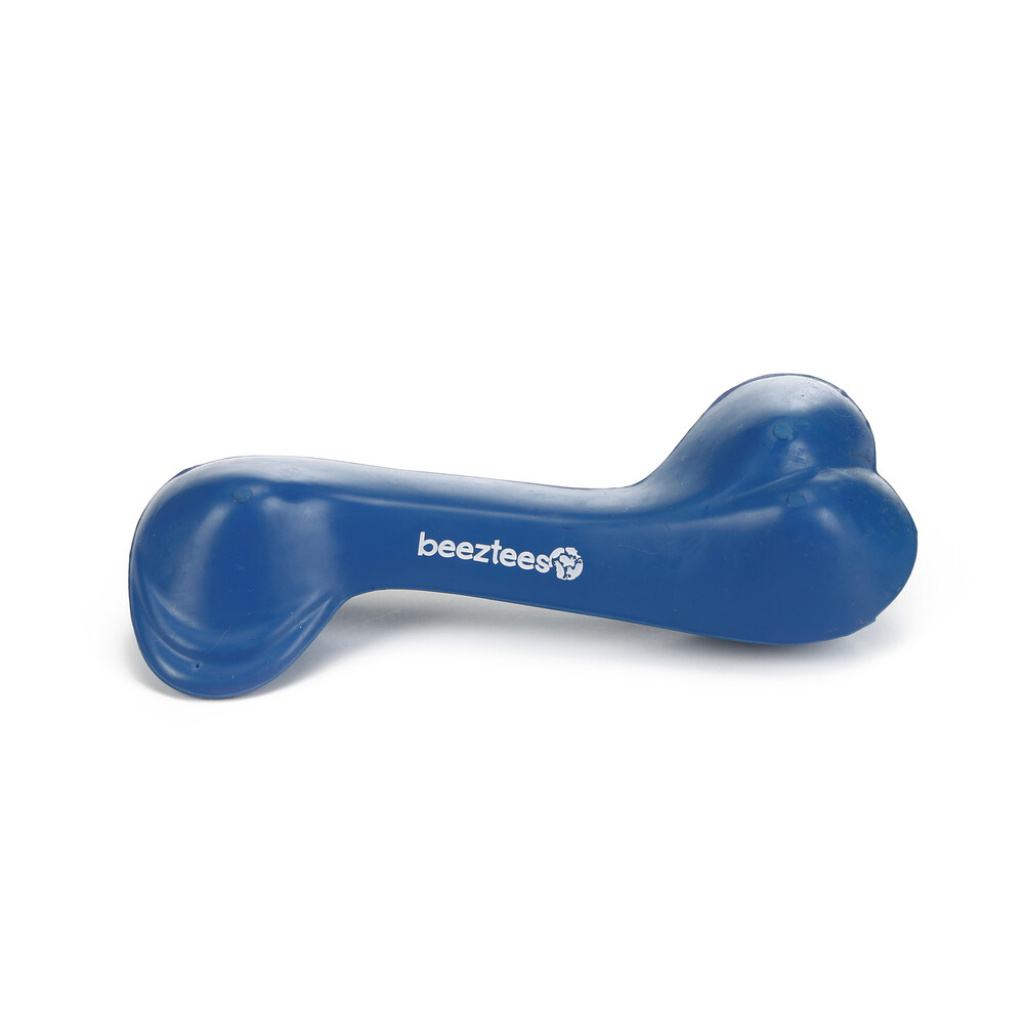 Beeztees Rubber Kauçuk İçi Dolu Kemik Köpek Oyuncağı 14cm (Mavi)
