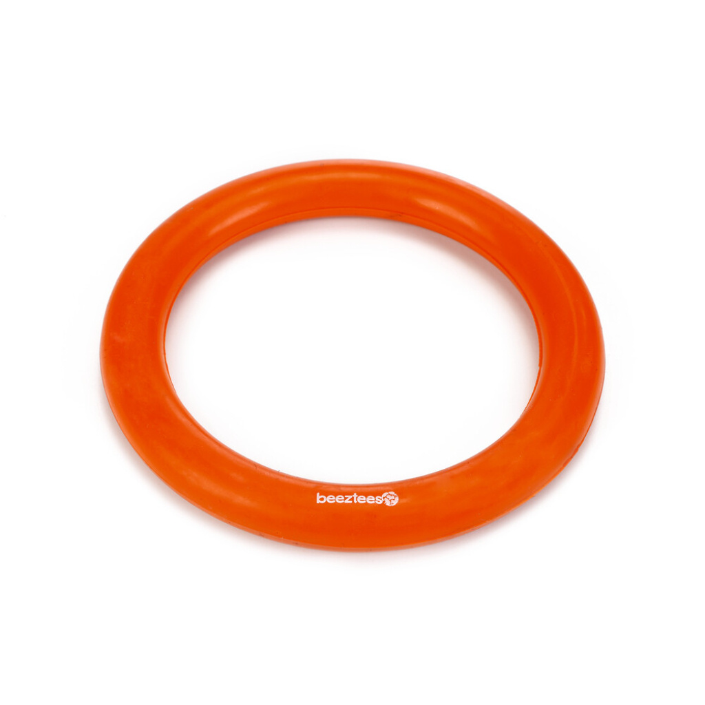 Beeztees Rubber Kauçuk İçi Dolu Halka Köpek Oyuncağı 15cm (Turuncu)