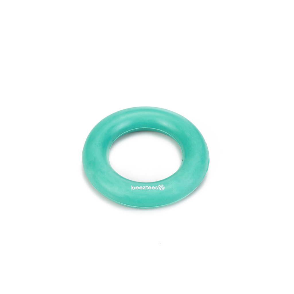 Beeztees Ring Solid Kauçuk İçi Dolu Halka Köpek Oyuncağı 9cm (Yeşil)
