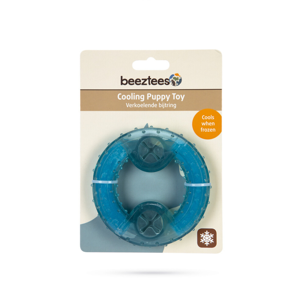 Beeztees Lou Tpr Diş Kaşıma Yavru Köpek Oyuncağı 10x10x2,3cm (Mavi)