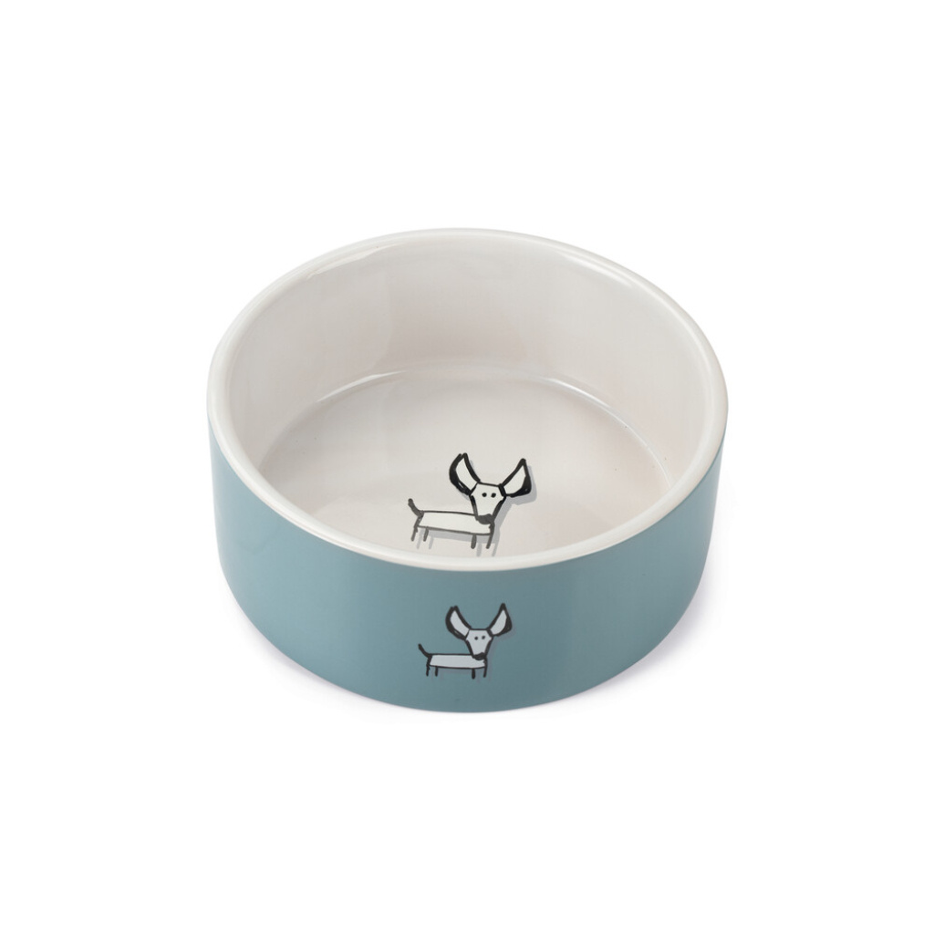 Beeztees Limi Seramik Köpek Mama Su Kabı 1400ml (Turkuaz)