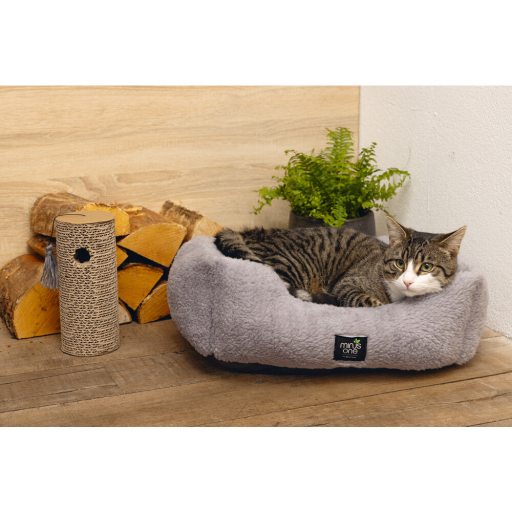 Beeztees Minus One Karton Silindir ve Püskül Kedi Oyuncağı 23x10x10cm