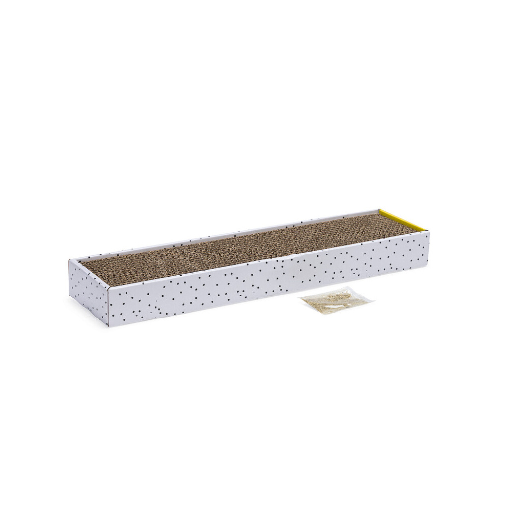 Beeztees Pula Kedi Karton Tırmalama Kutusu ve Kedi Otu 47x12,5x4,5cm
