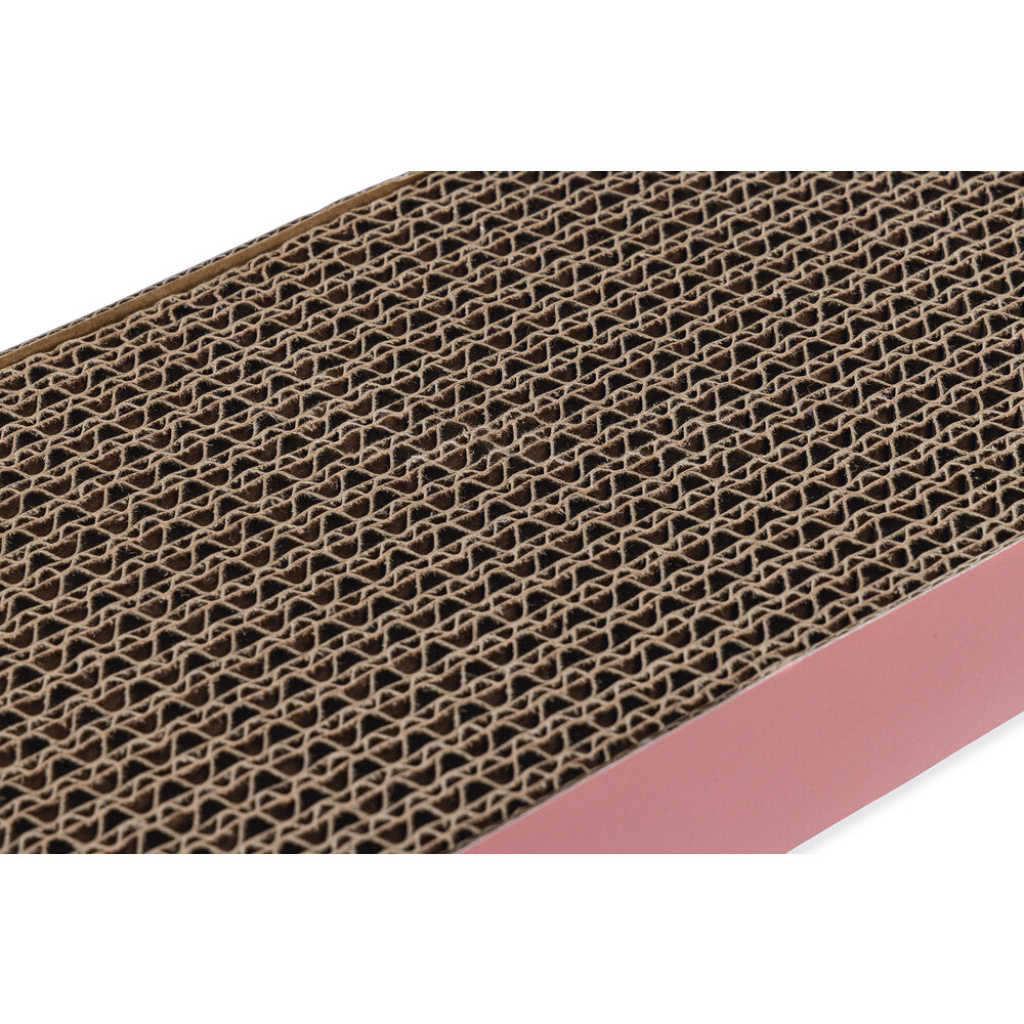 Beeztees Leopard Kedi Tırmalama Kartonu 45x13x2cm (Pembe)