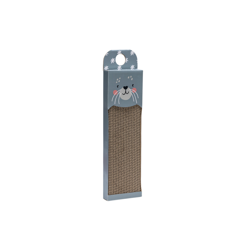 Beeztees Seal Kedi Tırmalama Kartonu 45x13x2cm (Mavi)
