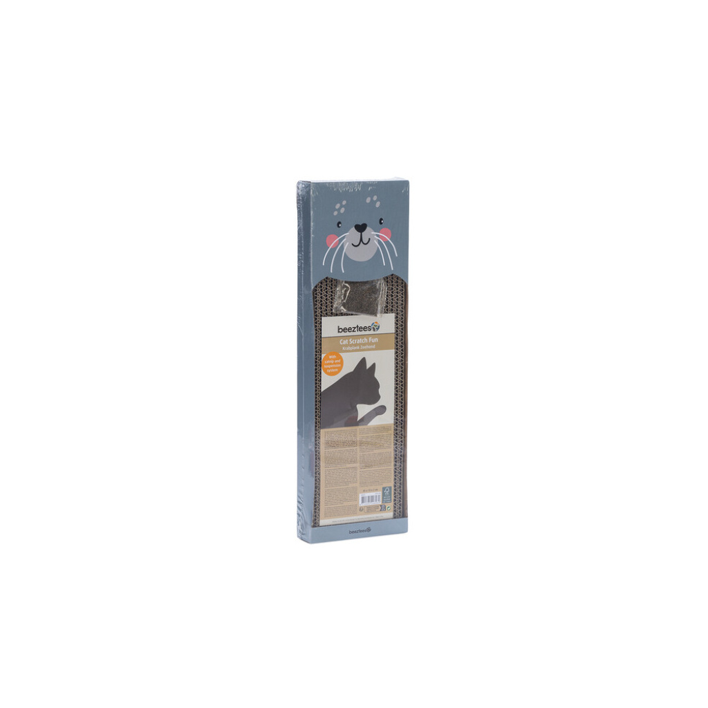 Beeztees Seal Kedi Tırmalama Kartonu 45x13x2cm (Mavi)