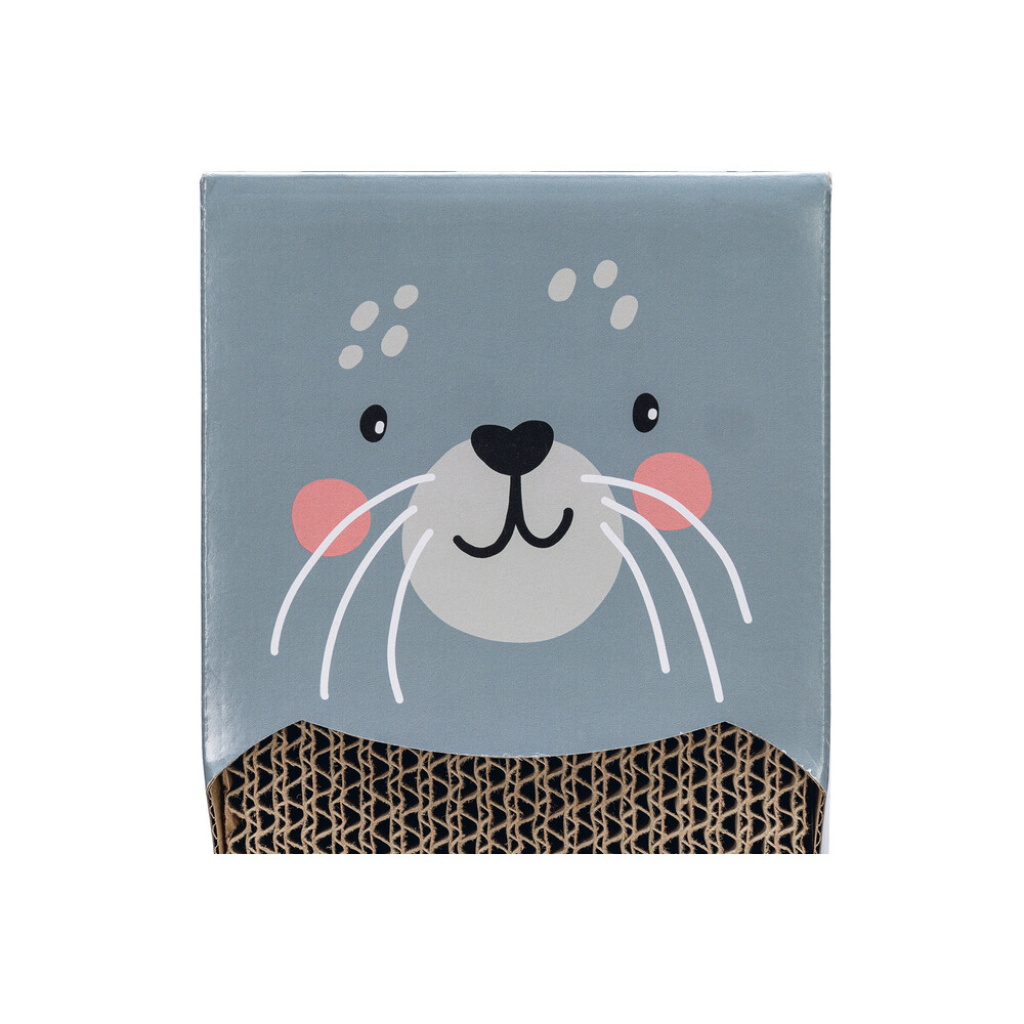 Beeztees Seal Kedi Tırmalama Kartonu 45x13x2cm (Mavi)