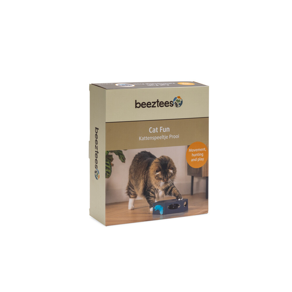Beeztees Prooi İnteraktif Tüylü Kedi Oyuncağı 23x20x6cm